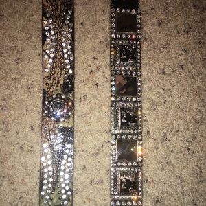 Two western bling belts!